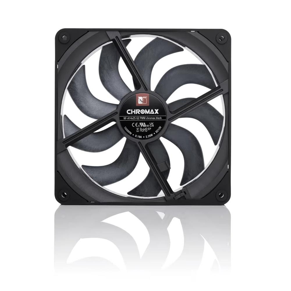 Noctua NF-A14x25 G2 PWM chromax.black 140mm вентилятор 4