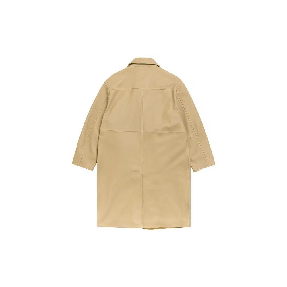 Пальто Stussy Leather Duster 'Песочный' 2