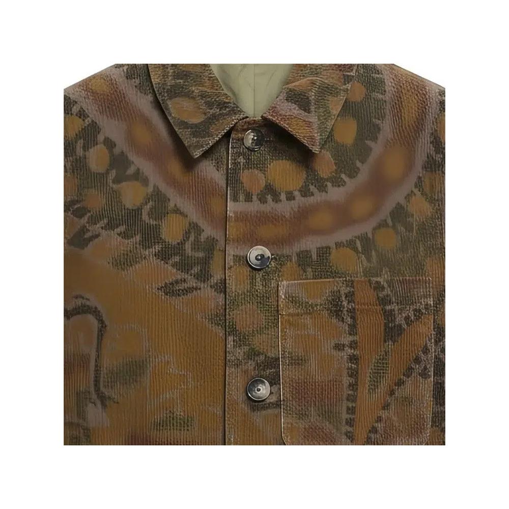 Пальто Dries Van Noten Giant Paisley Print Coat 'Khaki' 2
