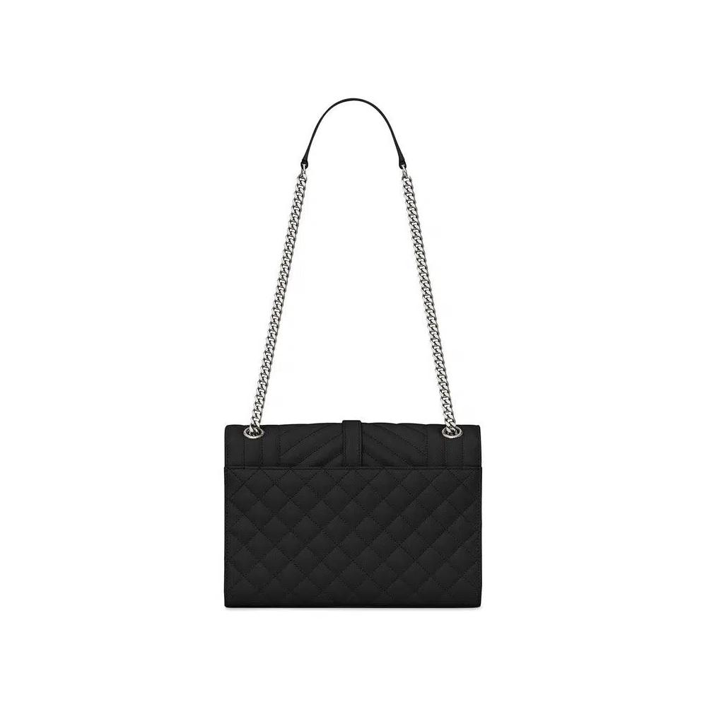Сумки через плечо Saint Laurent Envelope Medium Chain Bag 'Noir' 2
