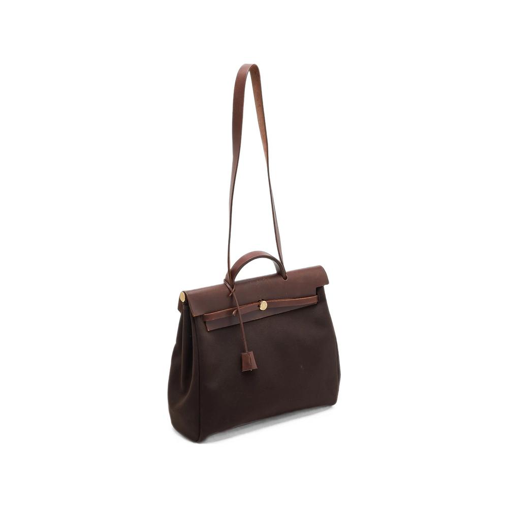 2002 Herbag 39 leather-trim shoulder bag 1