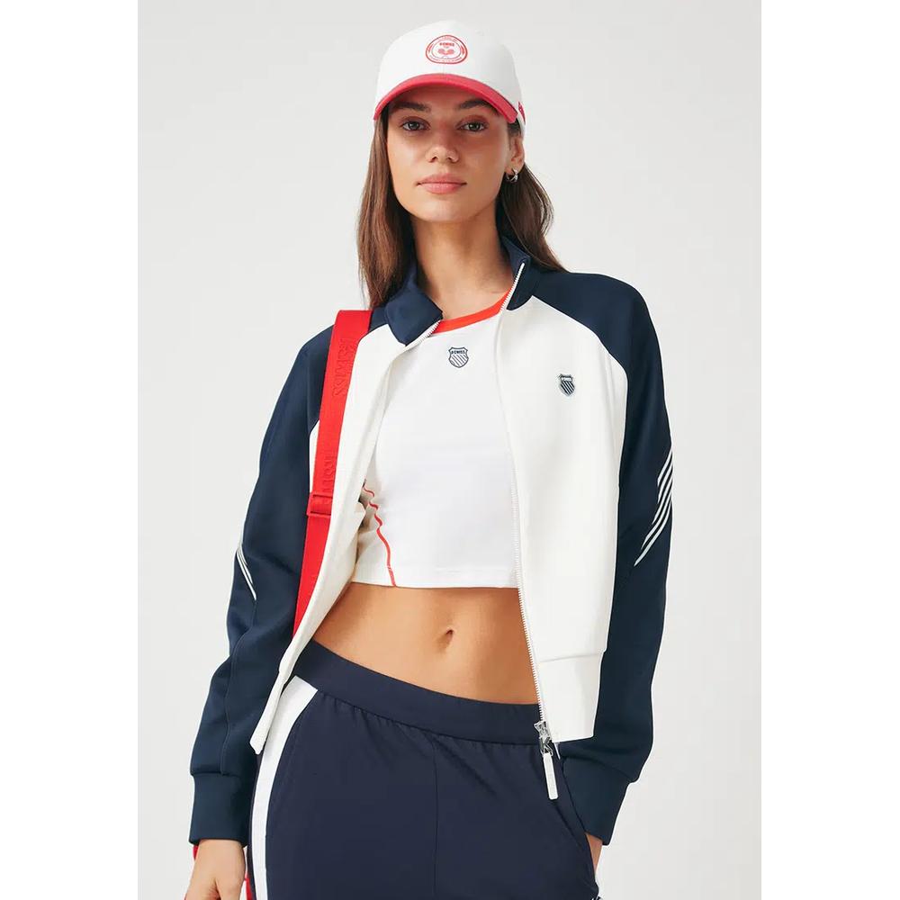 ЖЕНСКАЯ K-SWISS LOGO COLOR BLOCK ВЯЗАНАЯ КУРТКА 3