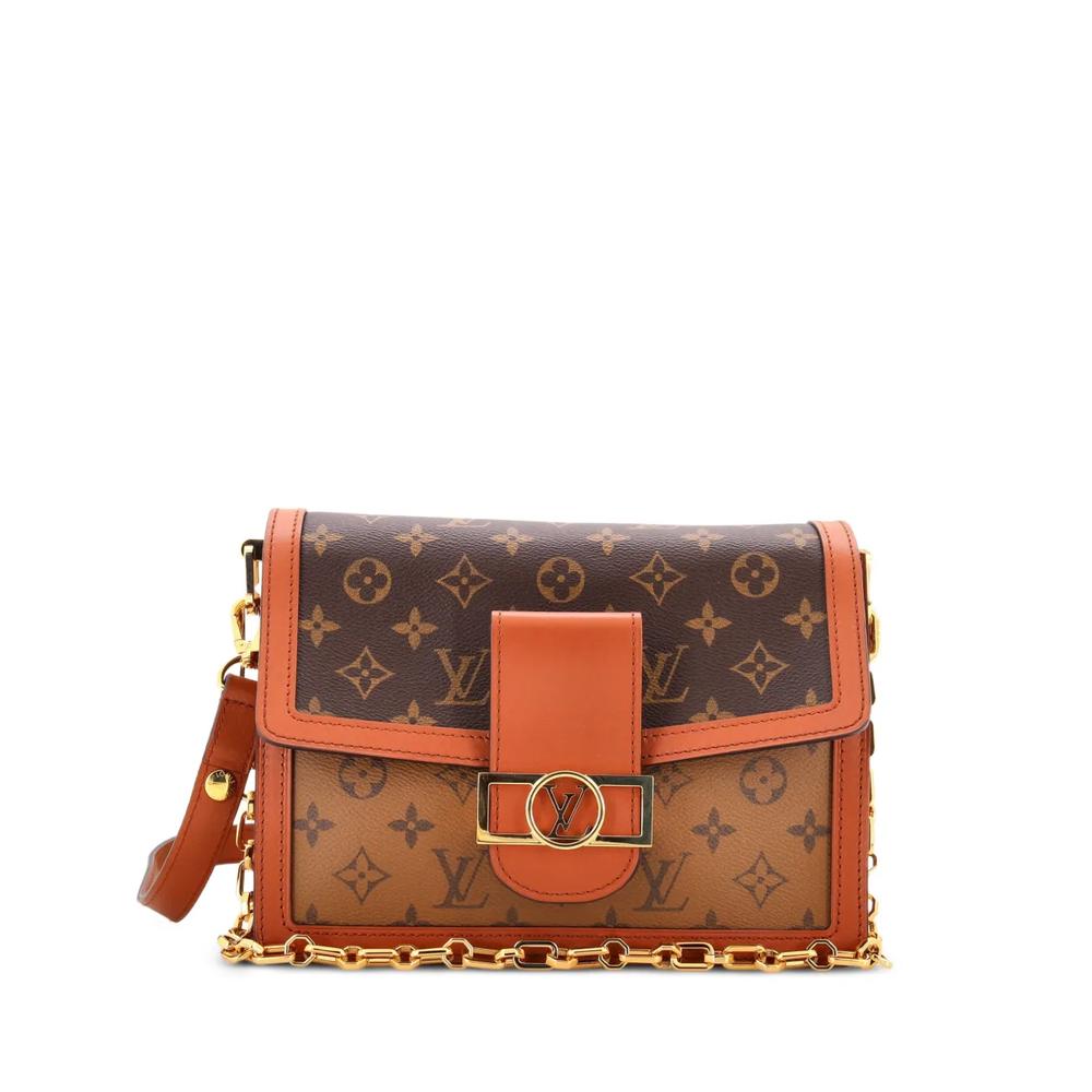 Сумка на плечо Dauphine Reverse Monogram Canvas MM 1