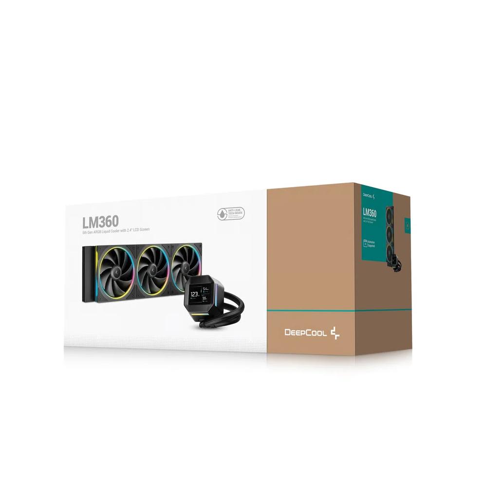 DEEPCOOL LM360 360mm ARGB система жидкостного охлаждения — Black 6