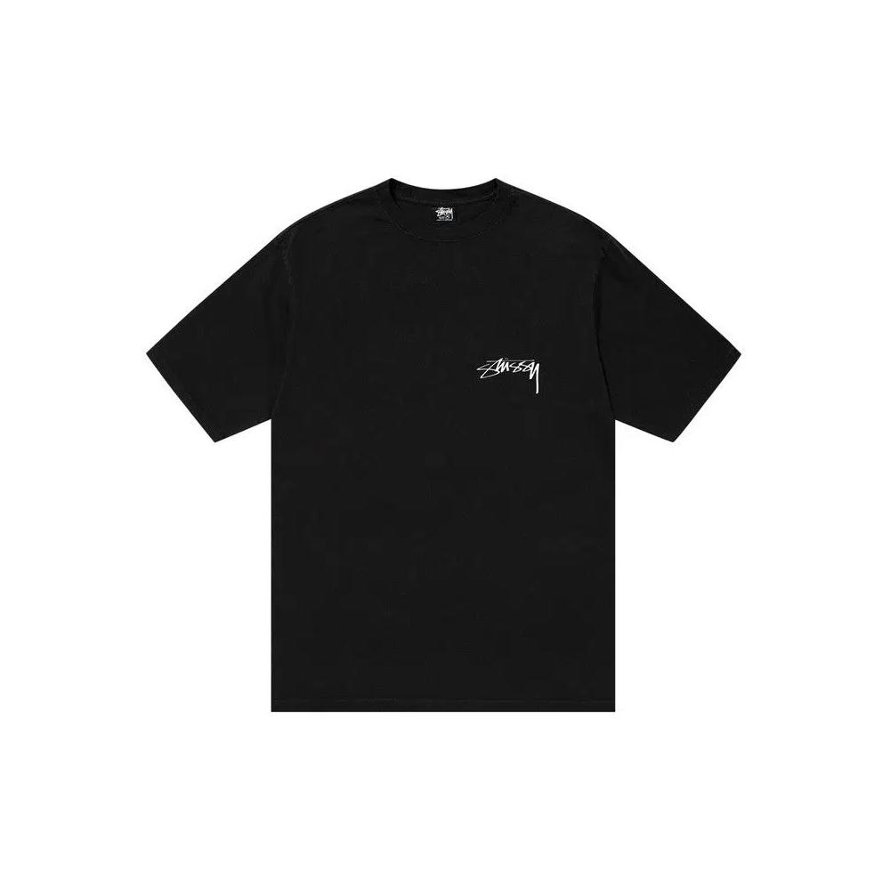 Футболки Stussy Arachnid Pigment Dyed Tee 'Black' 1