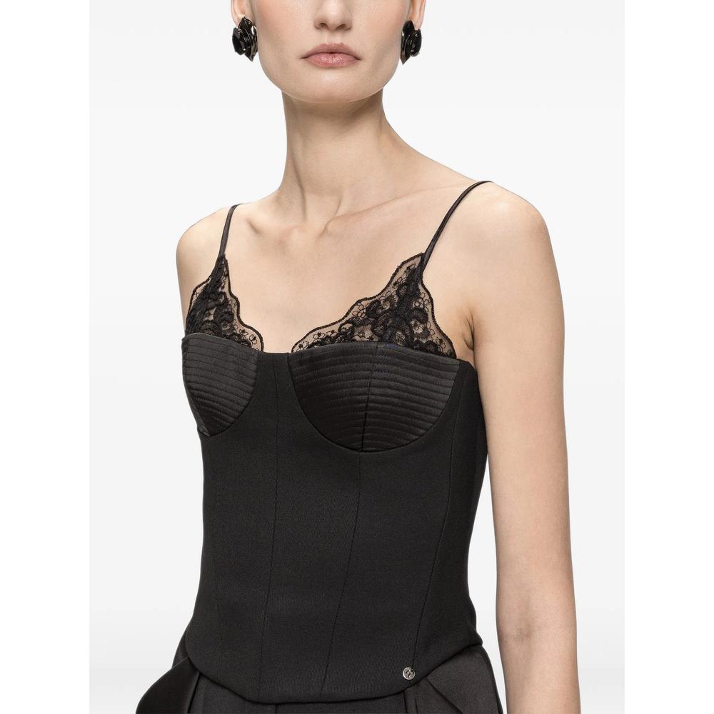 wool-blend lace corset top 4