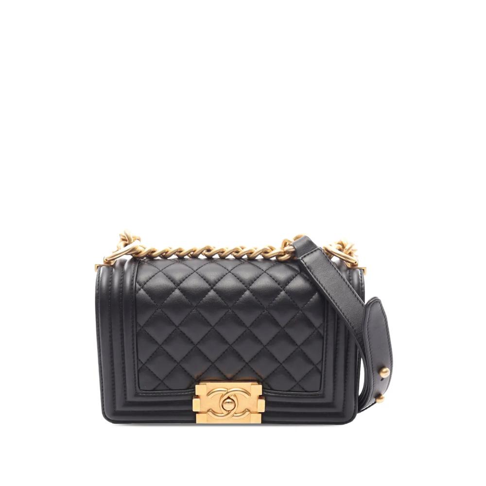 Маленькая сумка через плечо Quilted Lambskin Boy Flap (2021-2026 годы) 1