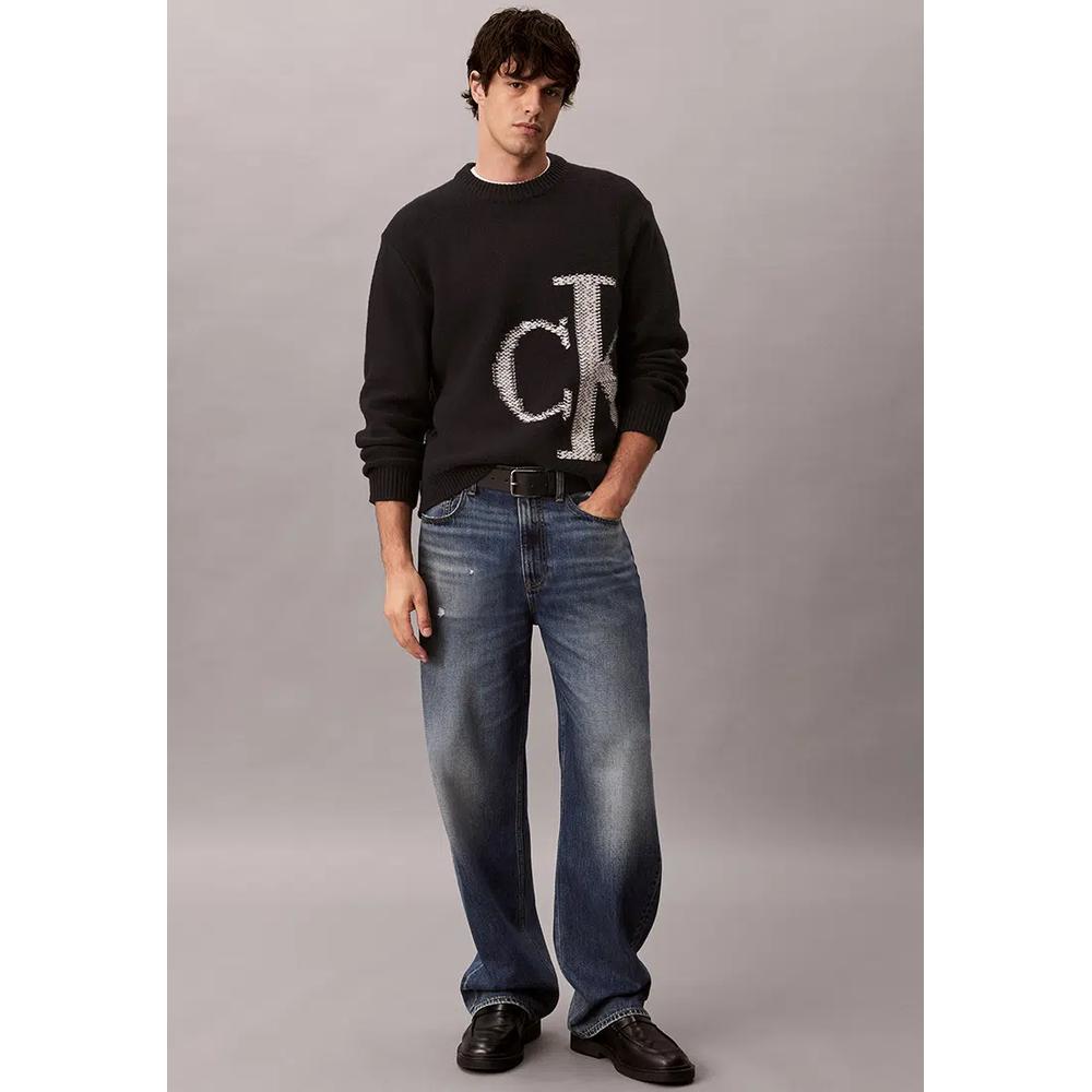 Свитер с монограммой круглый вырез - Calvin Klein Jeans 6