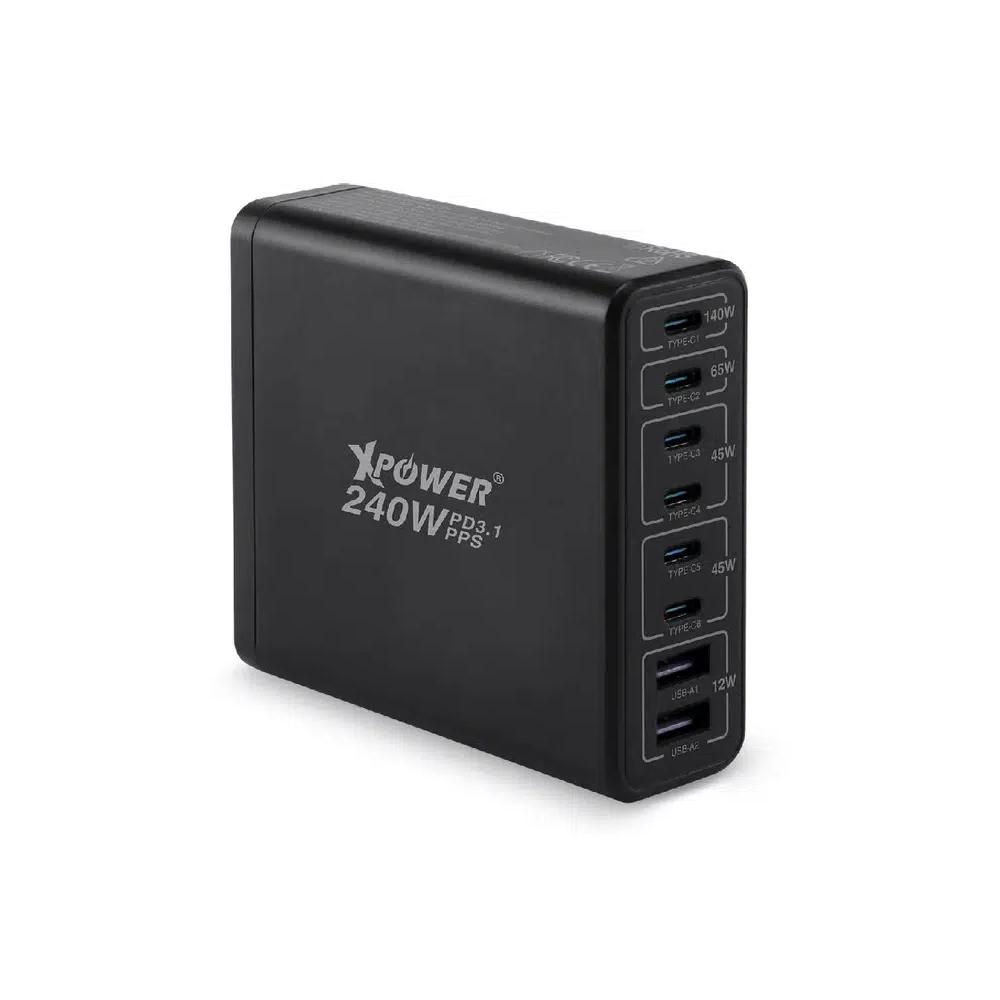 XPower PC240 GaN 240W 8 выходов PD3.1/PPS настольное GaN-зарядное устройство 4