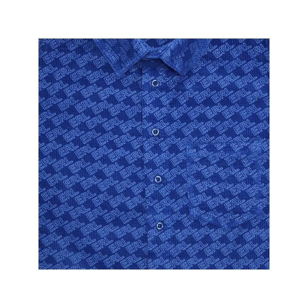 Рубашки на пуговицах ERL Corduroy Embossed Shirt 'Blue' 3