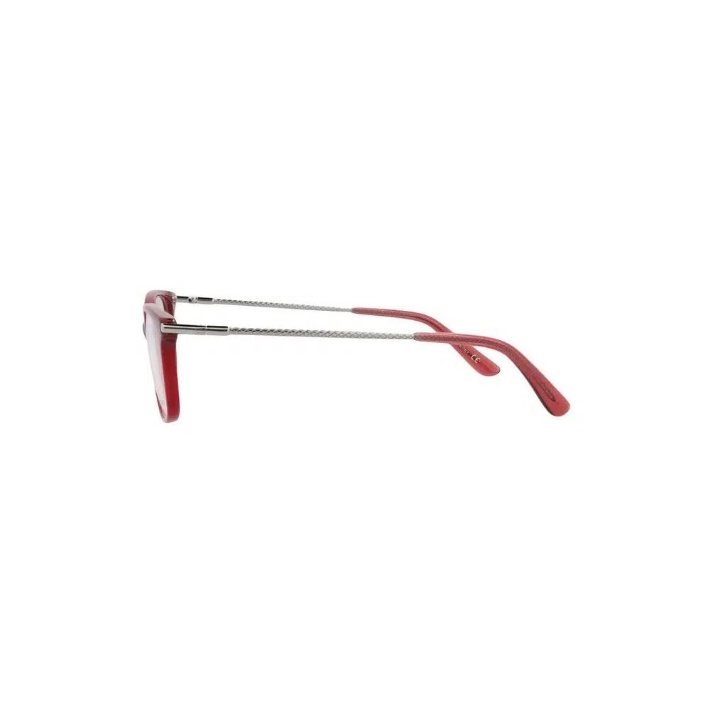 Очки Bottega Veneta Square-Frame Acetate Optical Frames 'Red Ruthenium Transparent' 3