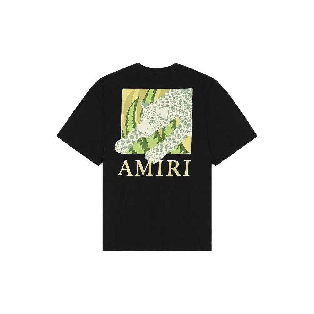 Футболки Amiri Leopard Tee 'Black' 2