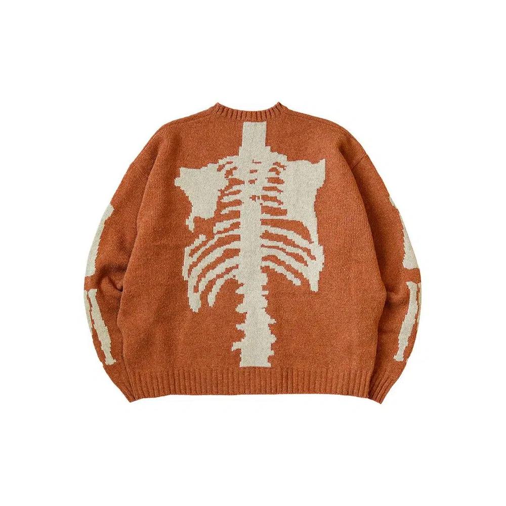 Свитеры Kapital 5G Wool Knit Bone Crew Sweater 'Orange' 2