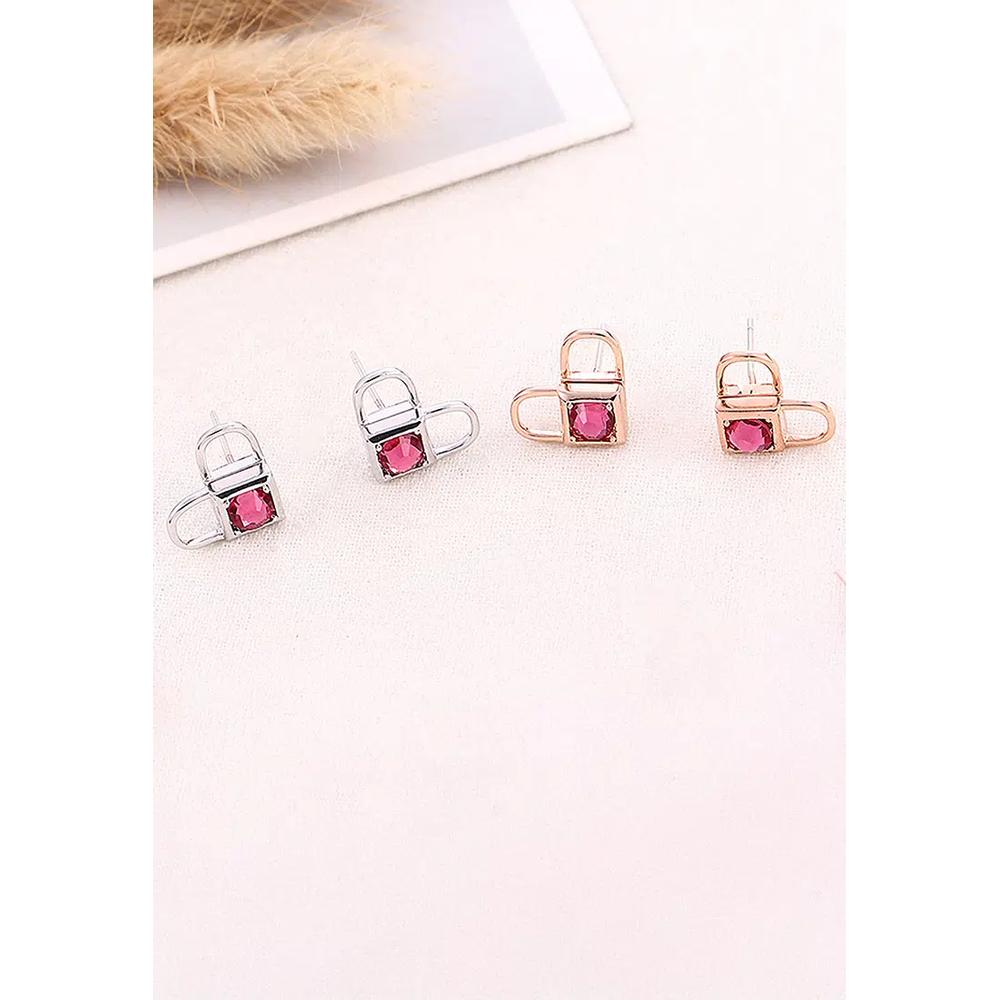Набор колье и серёг Celeste Heart в розовом золоте с кристаллами Swarovski в подарочной коробке 6