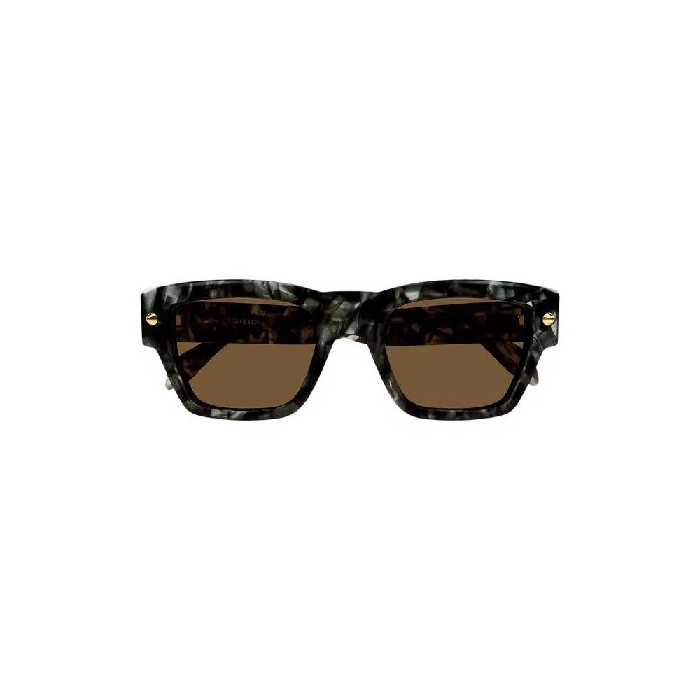Солнцезащитные очки Alexander McQueen Square 'Havana/Brown' 1