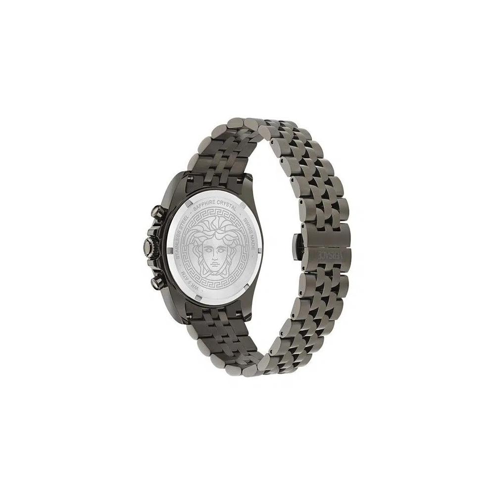 Часы Versace Greca Chrono Wave Bracelet Watch 'Gun' 2