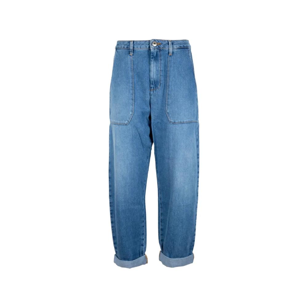 Джинсы Baggy Fatigue с подворотами 1