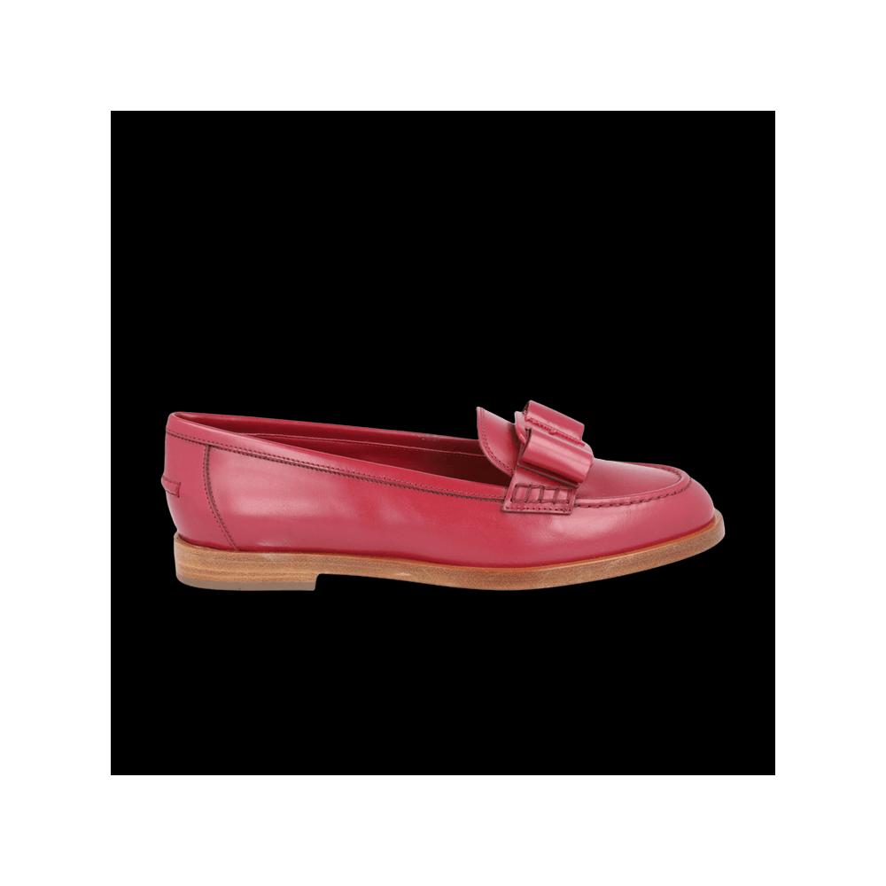 Кроссовки Ferragamo Wmns Vivaldo Кожаные Лоферы 'Красный' 1
