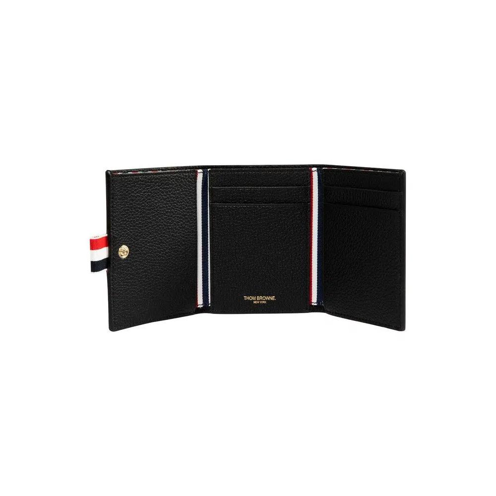 Бифолды Thom Browne Snap Trifold Wallet 'Черный' 3