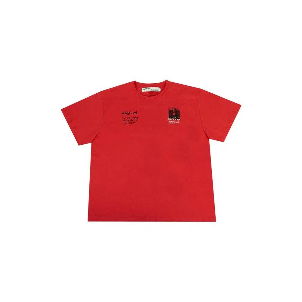 Футболки Off-White Mona Lisa Oversized T-Shirt 'Red' 1