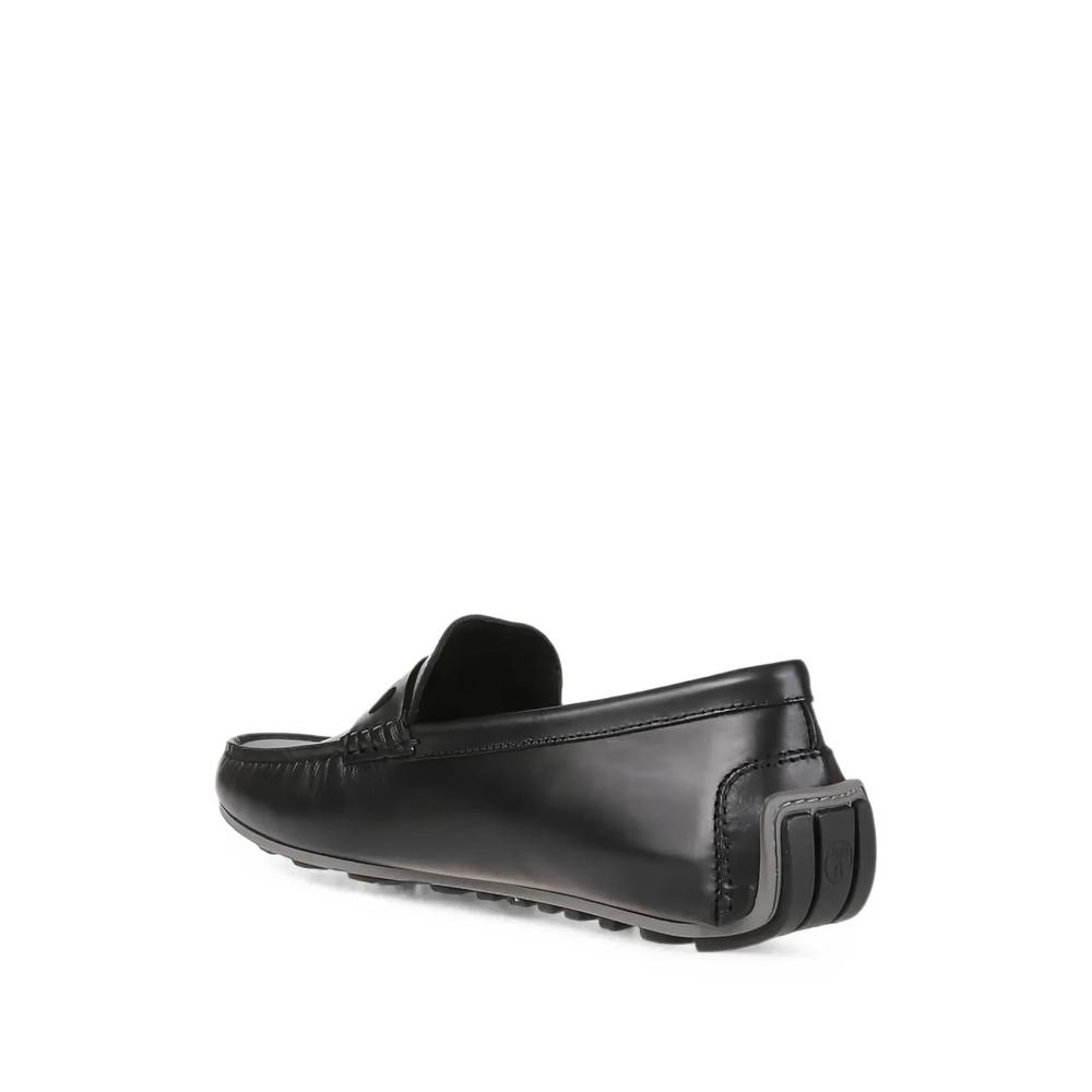 logo-detailed leather loafers 3