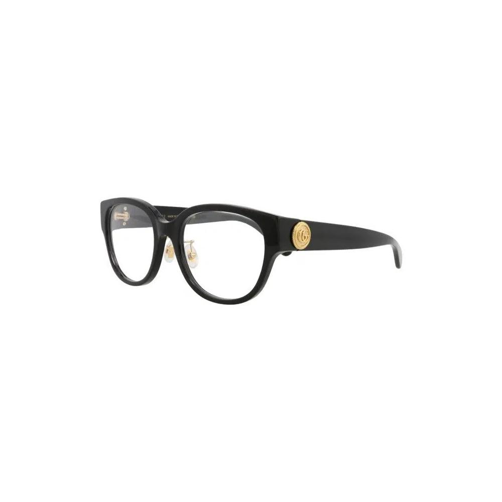 Очки Gucci Round-Frame Recycled Acetate Optical Frames 'Черный/Прозрачный' 3