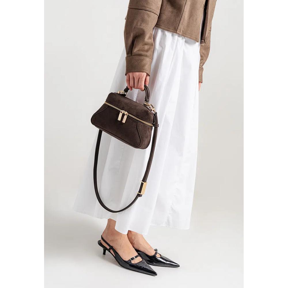 Zipzip Vanity Bag Suede - Эспрессо 5
