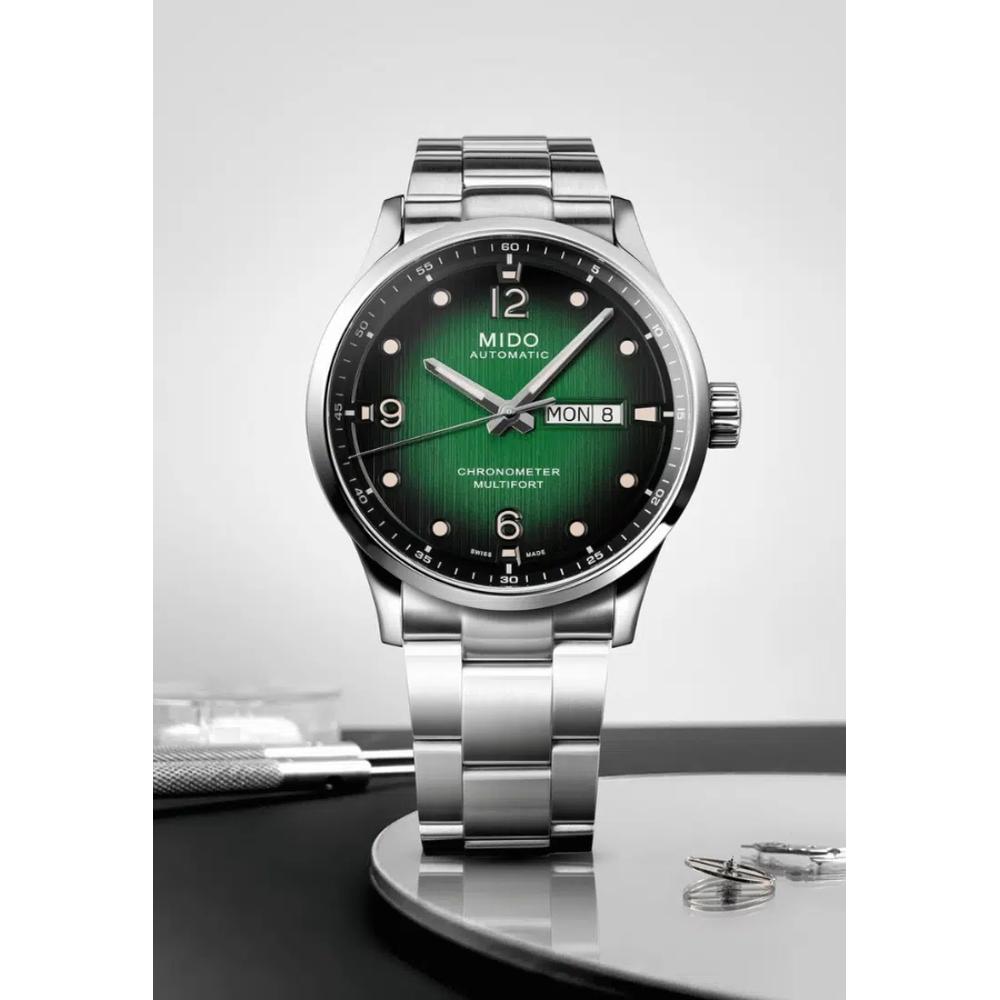 Автоматические часы Mido Multifort M Chronometer COSC Certified M0384311109700 5