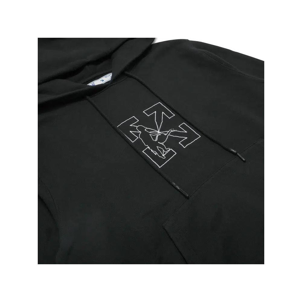 Худи Off-White Workers Logo Slim Hoodie 'Black/White' 3
