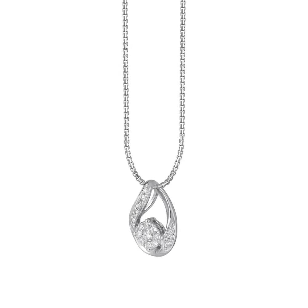 TOMEI Бриллиантовый кулон с комплектом, Белое золото 585/14K 2