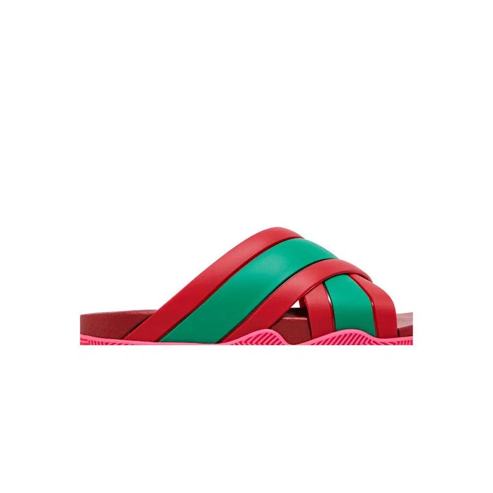 Слайды Gucci Wmns Web Stripe Slide Sandal 'Coral' 2