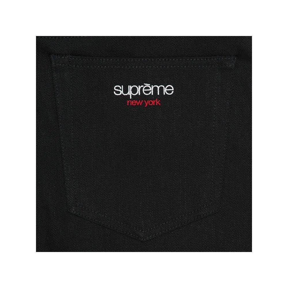 Штаны Supreme Baggy Selvedge Jean 'Жесткий черный' 3