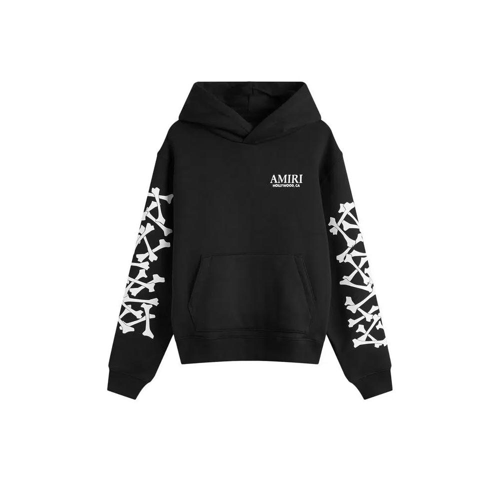 Худи Amiri Bones Stacked Hoodie 'Black' 1