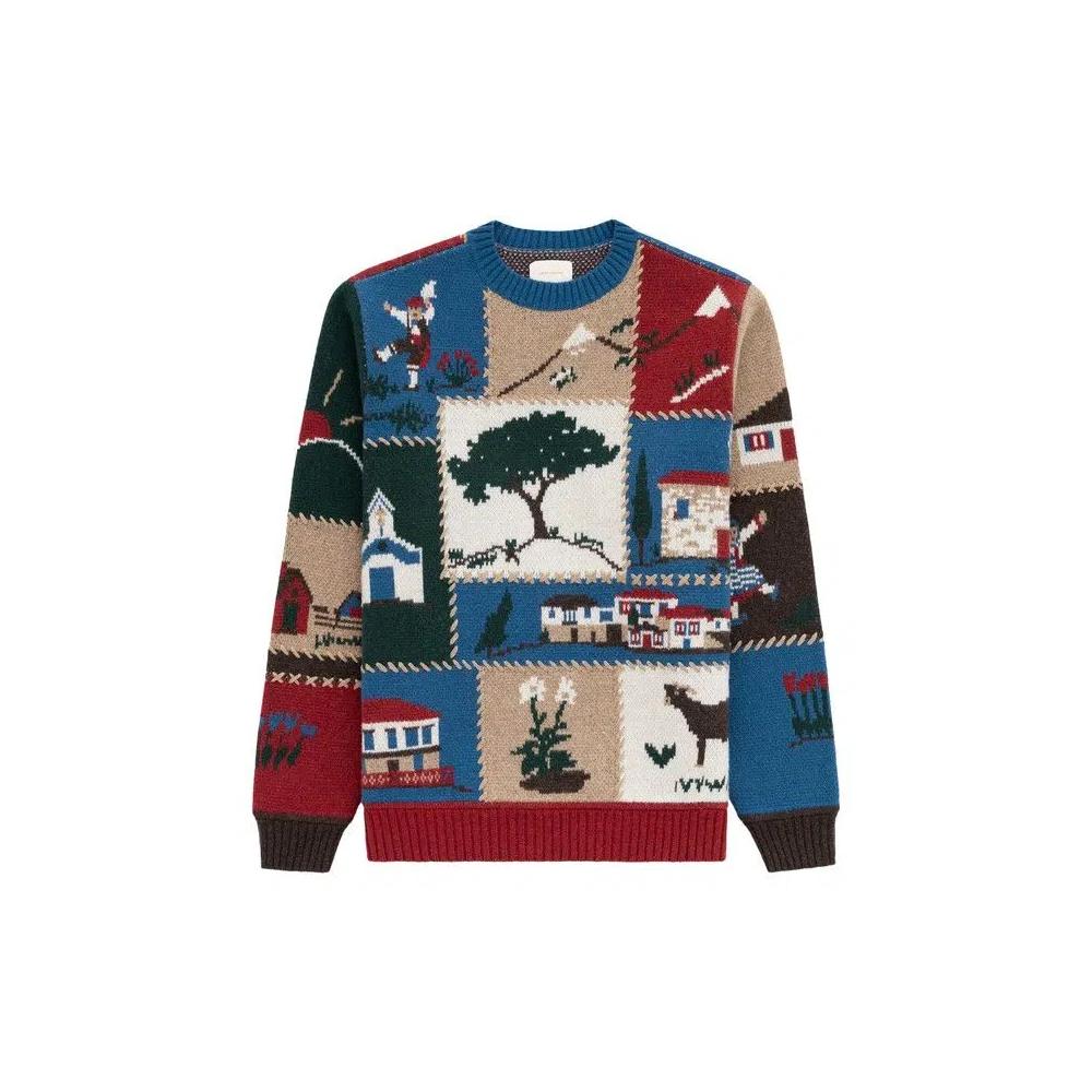 Круглые воротники Aimé Leon Dore Patchwork Crewneck 'Multicolor' 1
