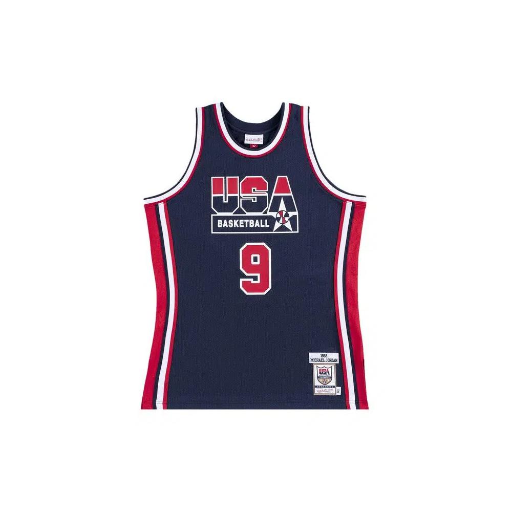 Jerseys Mitchell & Ness Team Michael Jordan USA джерси 'Синий' 1
