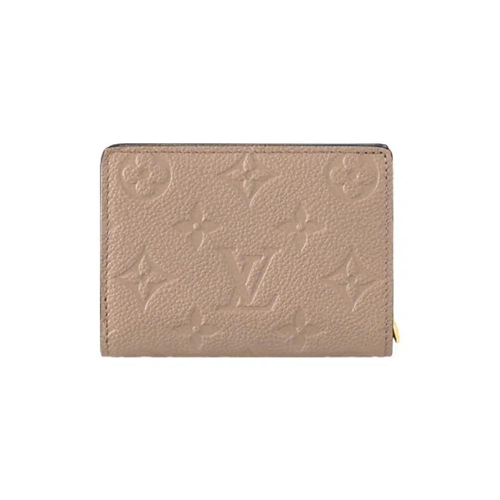Кошельки Louis Vuitton Clea Wallet 'Tourterelle Beige Monogram Embossed Empreinte Cowhide Leather' 2