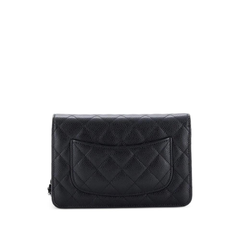 Стеганая сумка через плечо Wallet on Chain Quilted Caviar 2