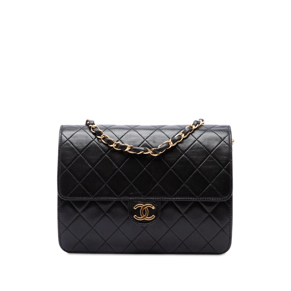 1994-1996 Small CC Quilted Lambskin Single Flap crossbody bag 1