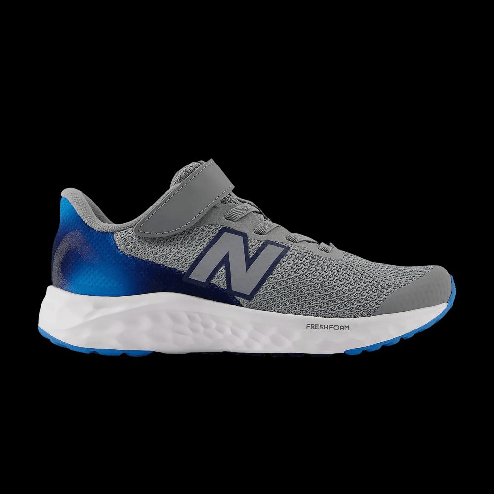 Кроссовки New Balance Fresh Foam Arishi v4 Bungee Lace Little Kid 'Slate Grey' 1