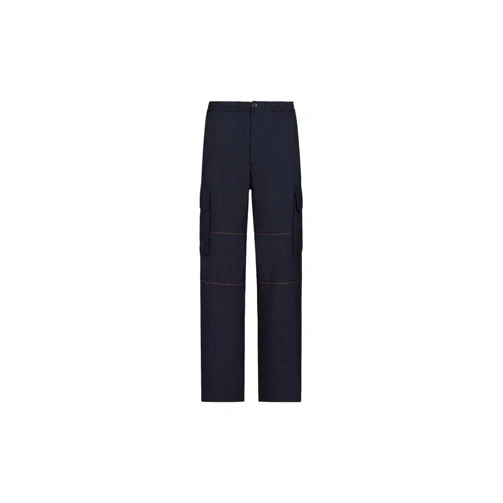 Штаны-карго Marni Drawstring Cargo Pants 'Blue/Black' 1