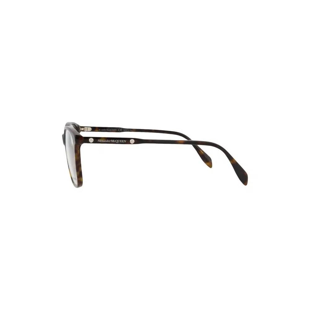 Очки Alexander McQueen Square-Frame Acetate Optical Frames 'Гавана прозрачный' 3