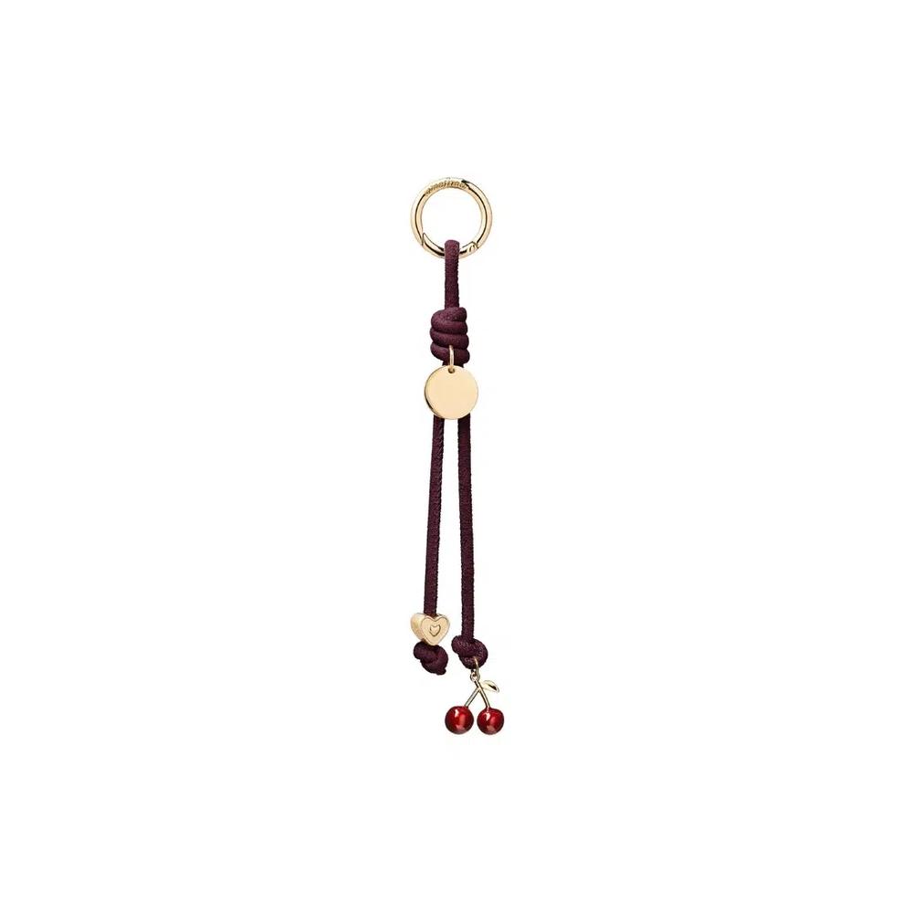 Подвеска Cherry Love из замши - бордовый 1