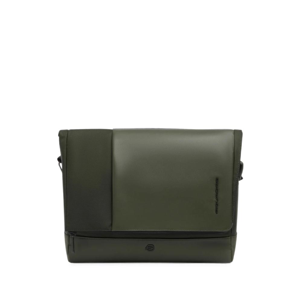 Convertible 13.3" logo-plaque foldover laptop bag 1