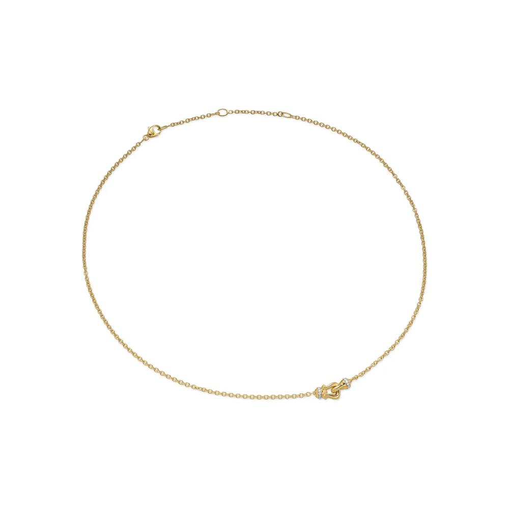 Колье Petite Buckle из желтого золота с бриллиантами 2