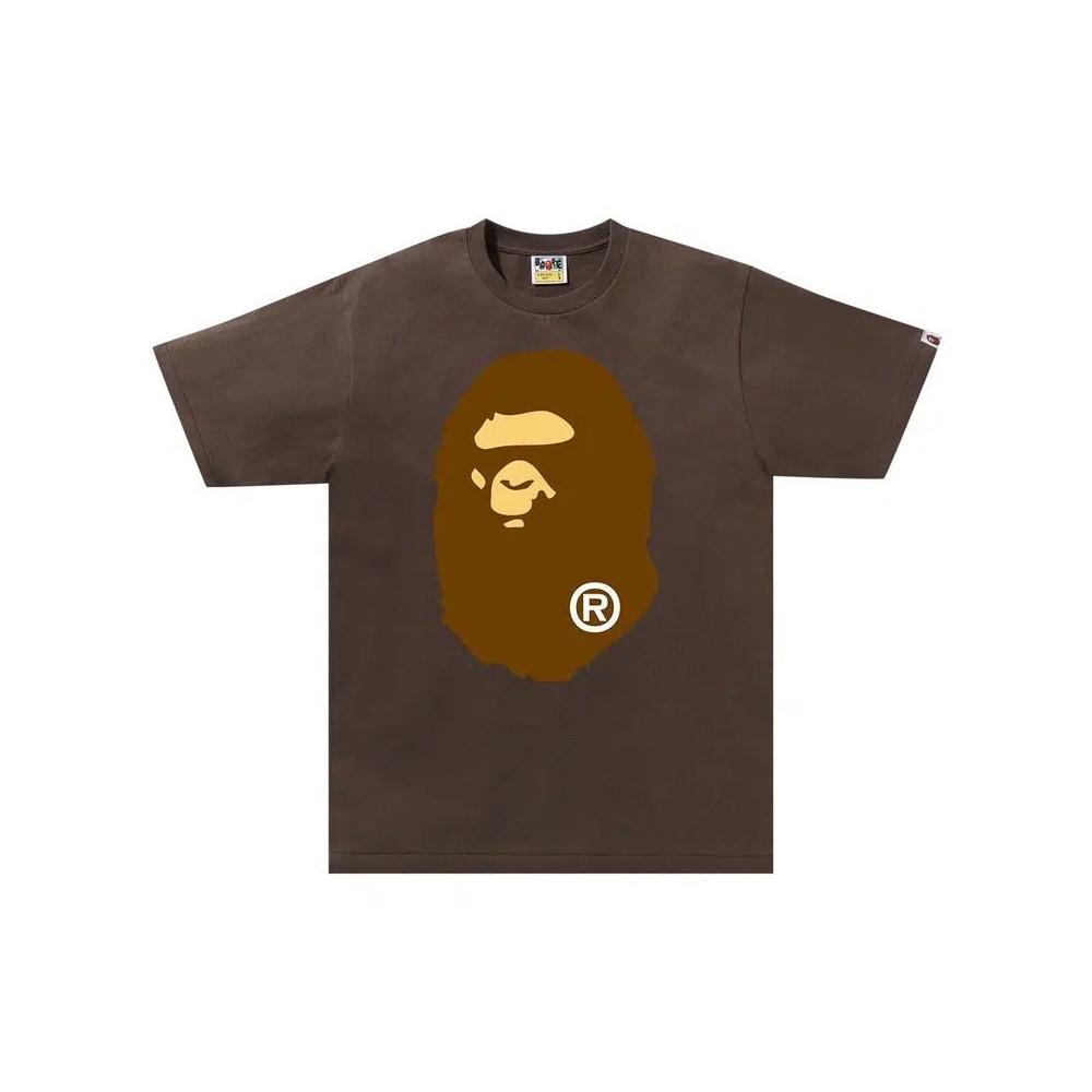 Футболки BAPE Big Ape Head Tee 'Brown' 1