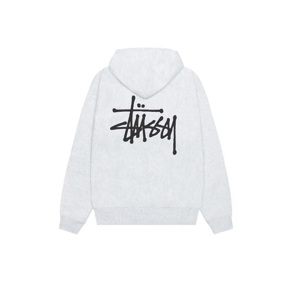 Худи Stussy Basic Hoodie 'Пепельный хизер' 2