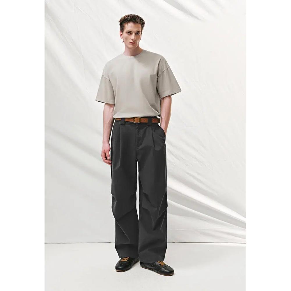 Простая свободная футболка Basic Relaxed Fit Plain T-Shirt 3