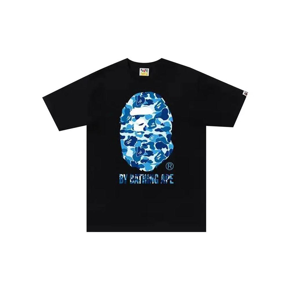 Футболки BAPE ABC Camo College Tee 'Black/Blue' 1