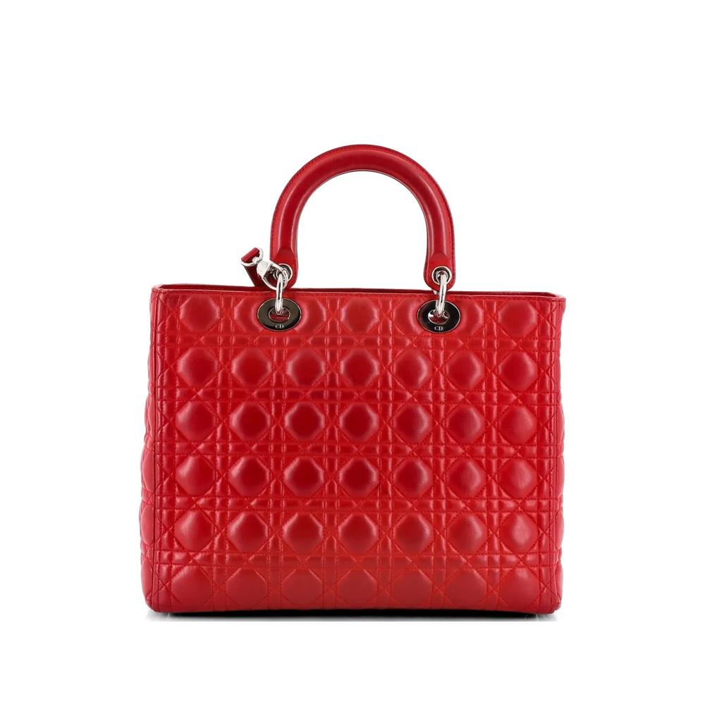 Большая сумка-тоут Lady Dior Bag Cannage Quilt Lambskin 2
