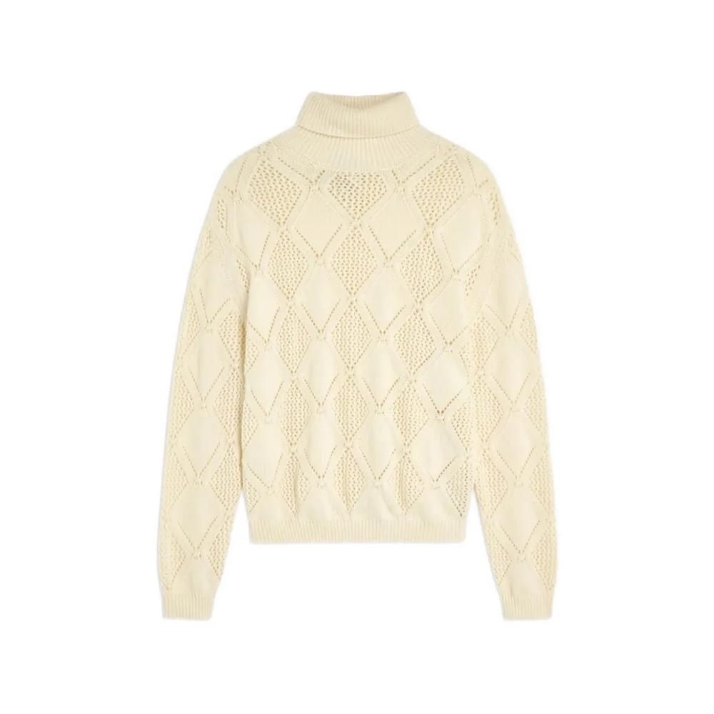 Magdalena diamond-pointelle sweater 5